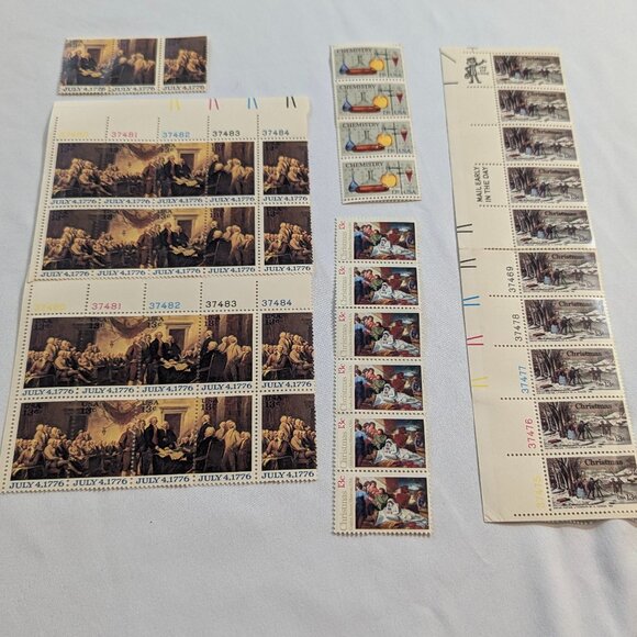 Random Old United States Postal Stamps, Non-Denominated and 1¢ -13¢ and $3 Group - Picture 9 of 13